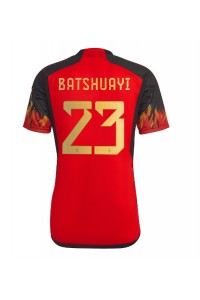Belgia Michy Batshuayi #23 Jalkapallovaatteet Kotipaita MM-kisat 2022 Lyhythihainen
